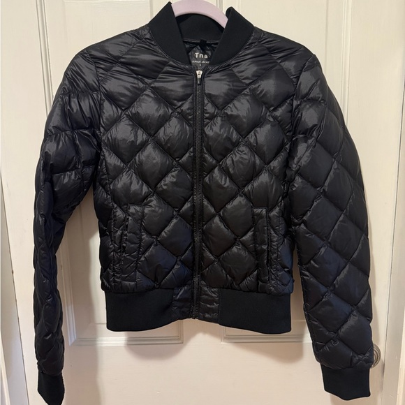 TNA Shiny Black League Jacket - Picture 3 of 6